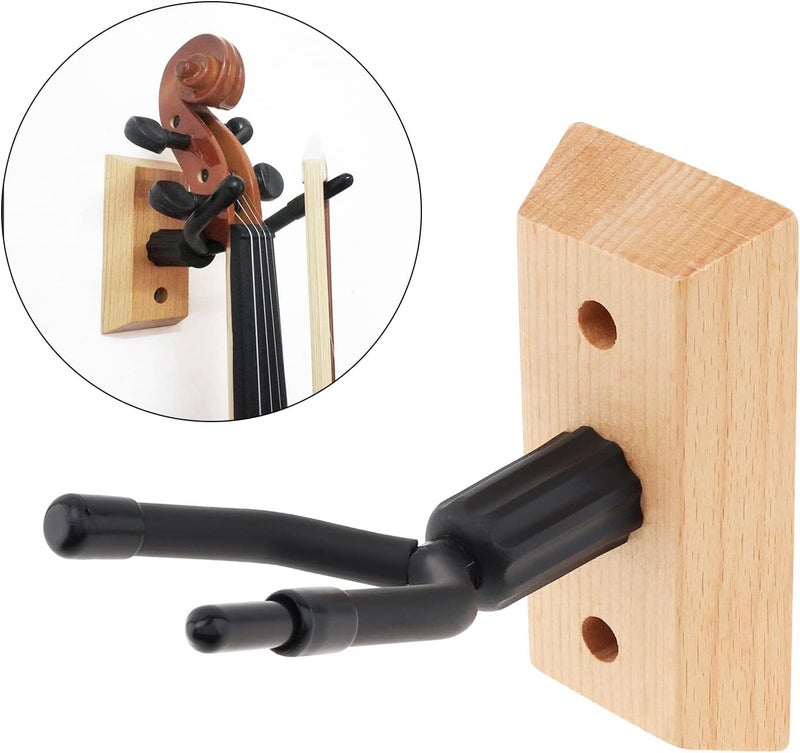 OriGlam Violin Hanger, Violin Wall Mount for Home and Studio, Viola Hanger Wall Mount Hook - Image 2